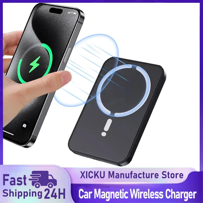 Phone Accessories For Boys - Magnetic Car Wireless Charger Air Vent