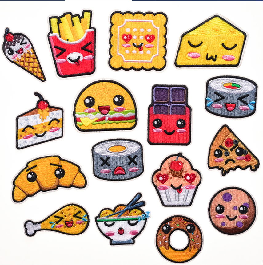 Phone Accessories Pictures - 10 Pcs Food Embroidery Patches Embroidered