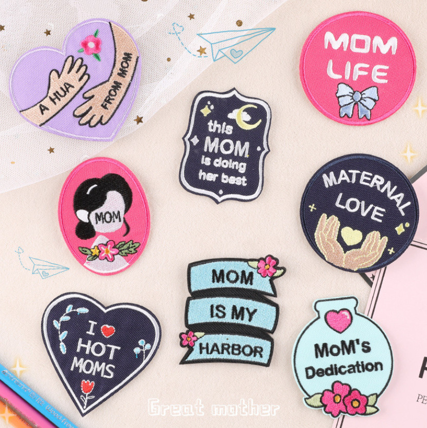 Phone Accessories Pictures - 10 Pcs Mother's Day Embroidery Patches