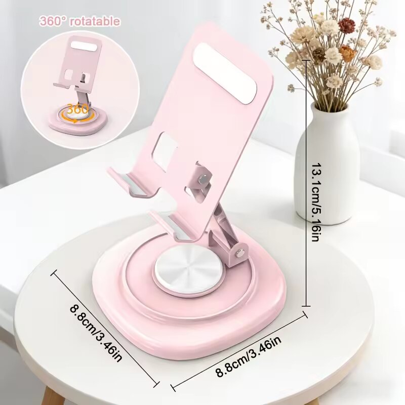 Phone Accessories Crochet - 360 Degree Rotatable Foldable Desktop Phone