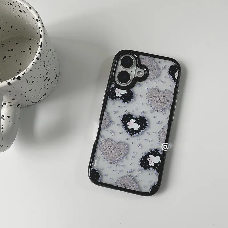 Y2K Phone Accessories - Ins Korean Retro Girl Love Rabbit