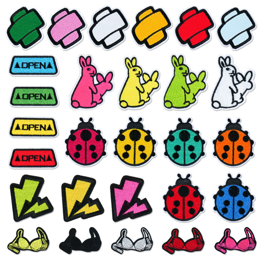 Phone Accessories Pictures - 10 Pcs Sign Animals Flash Embroidered