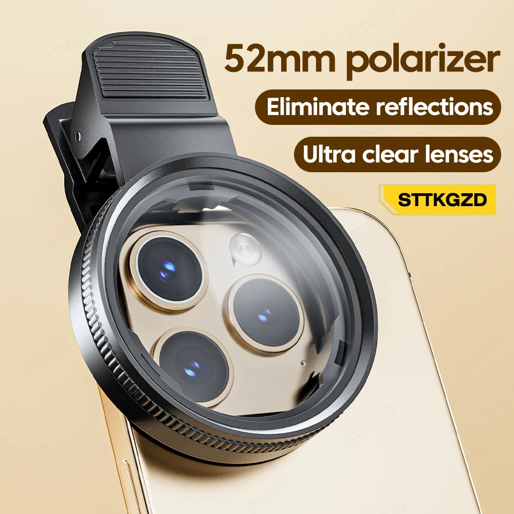 Phone Accessories Usa - New 52mm CPL Mobile Phone Lens