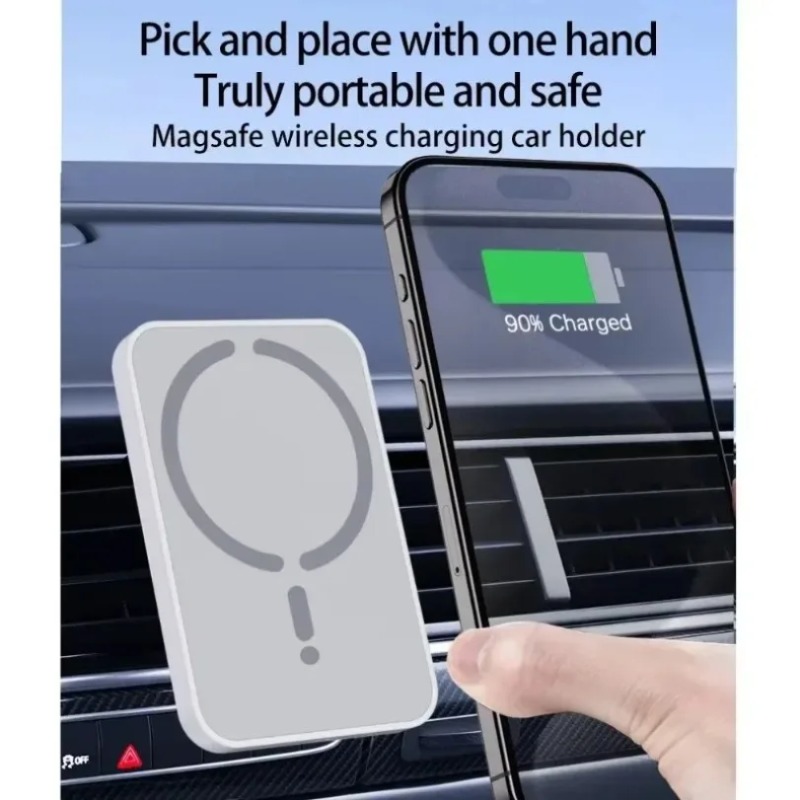 Magnetic Car Wireless Charger  - Phone Accessories For Boys recension och pris