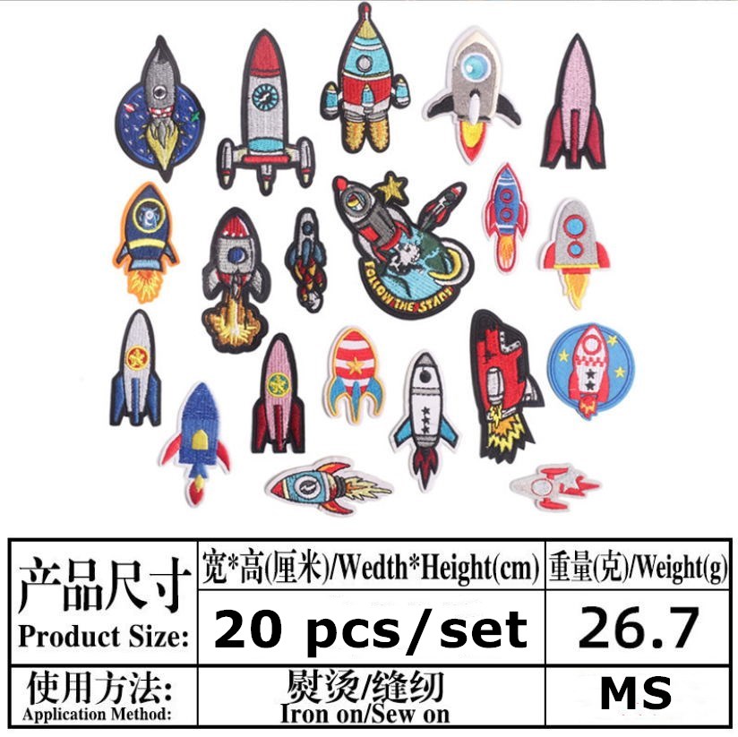 10 Pcs Popular Badges Embroide - Phone Accessories Pictures recension och pris