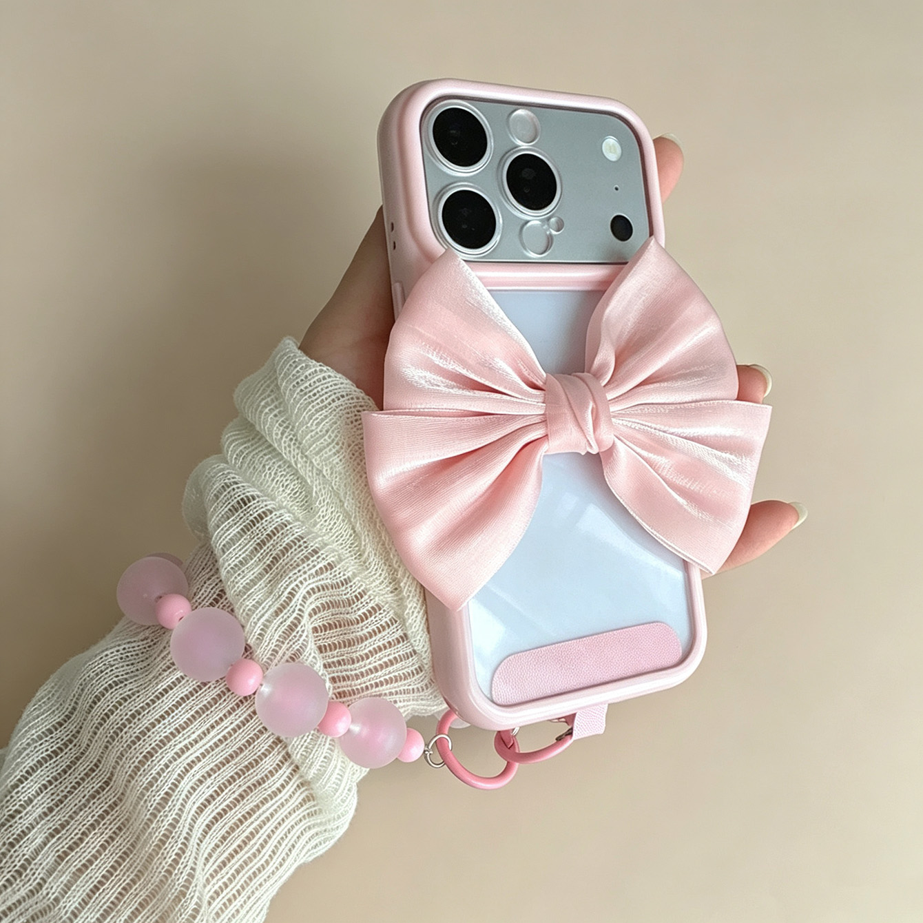 Bow Pink Frame Clear Phone Cas - Phone Accessories Crochet recension och pris