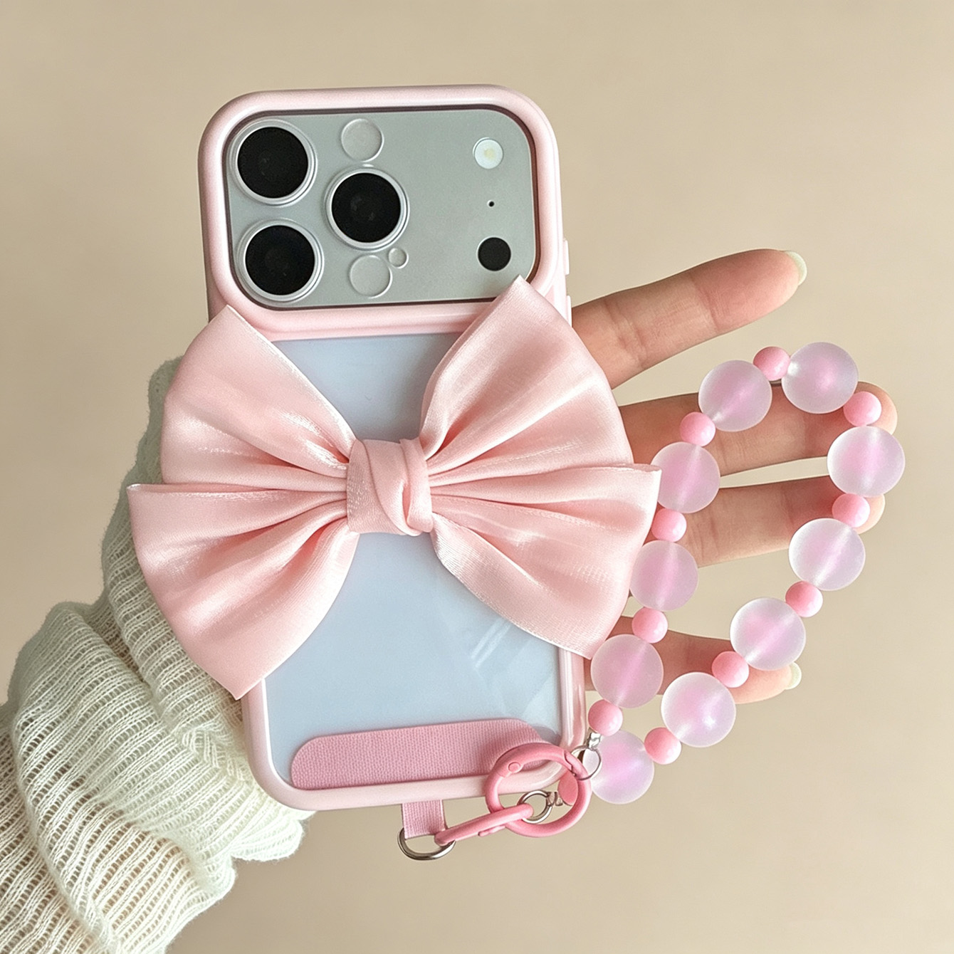 Bow Pink Frame Clear Phone Cas - Phone Accessories Crochet recension och pris
