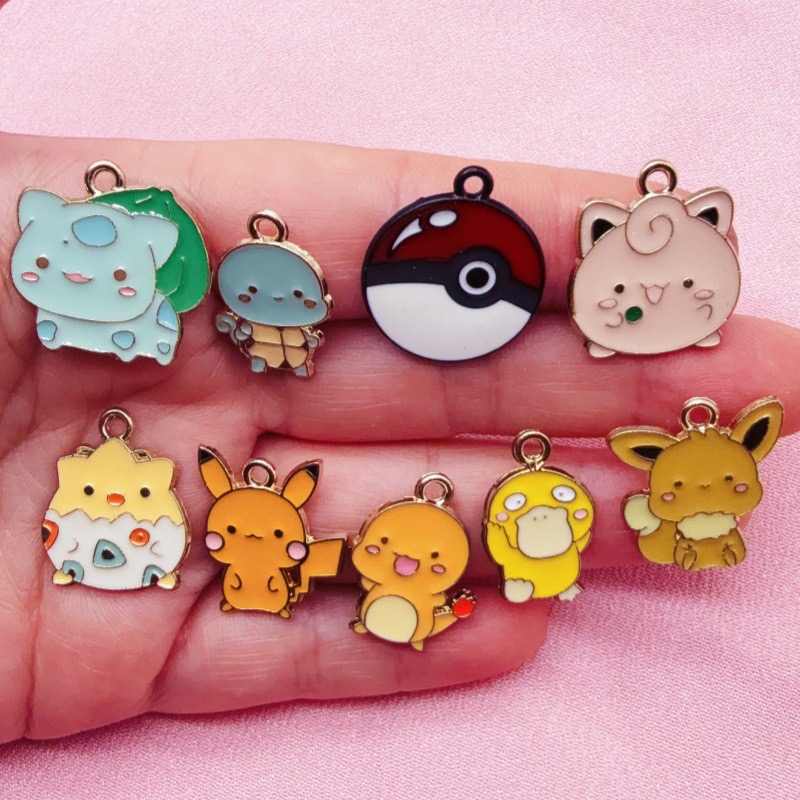 10pcs Cartoon Drip Oil Jewelry - Phone Accessories Usa recension och pris