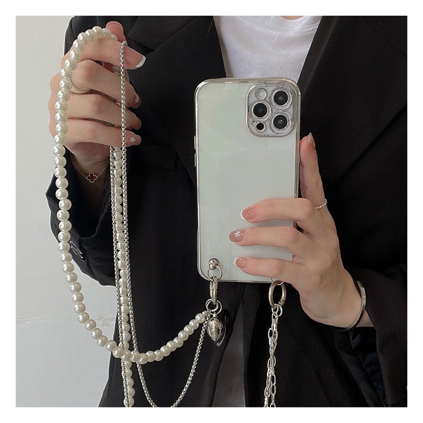 Long Pearl Phone Lanyard Handm - Phone Accessories Pictures recension och pris