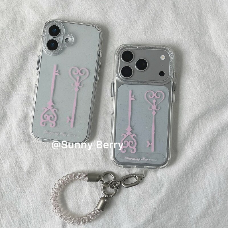 Korean Ins Y2K Pink Keys Shini - Y2K Phone Accessories recension och pris