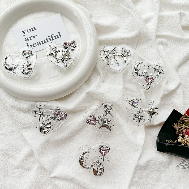 Clear Heart Phone Grip Holder  - Phone Accessories Crochet recension och pris