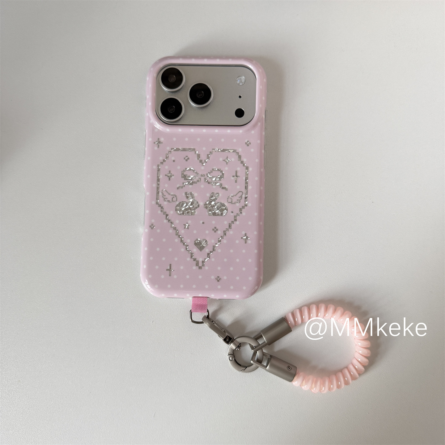 Korean Ins Pink Sweet Girl Rab - Y2K Phone Accessories recension och pris
