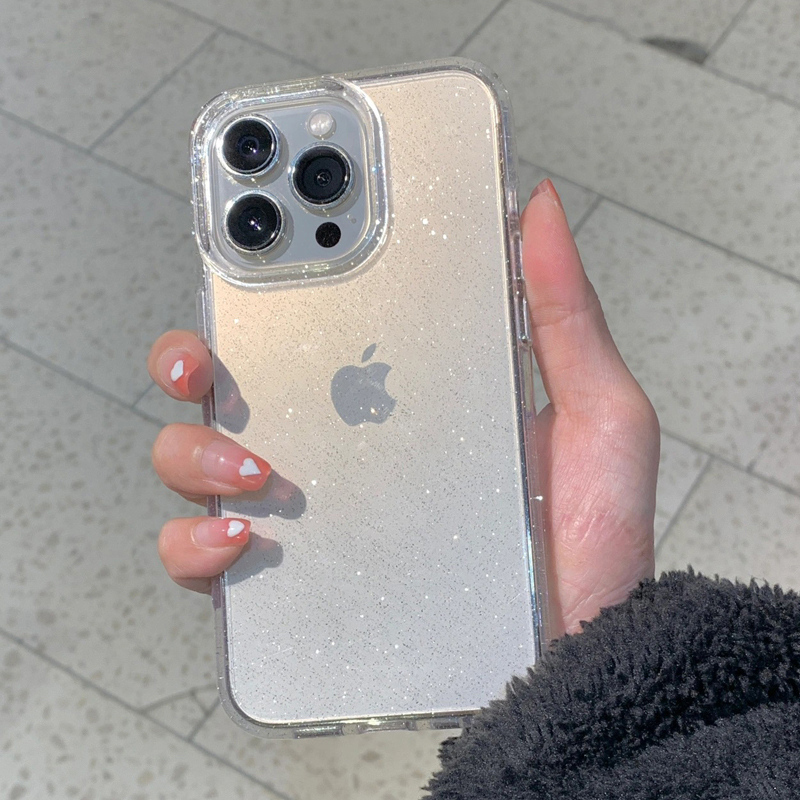 Transparent Simple Glitter Pho - Y2K Phone Accessories recension och pris