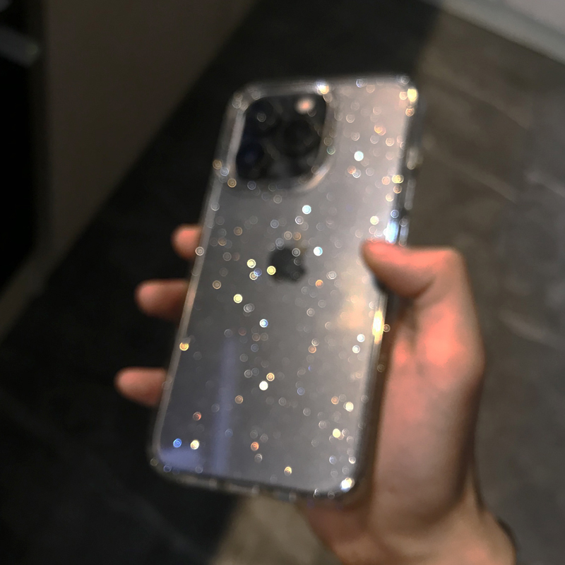 Transparent Simple Glitter Pho - Y2K Phone Accessories recension och pris