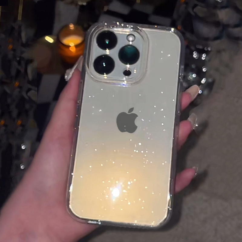 Transparent Simple Glitter Pho - Y2K Phone Accessories recension och pris