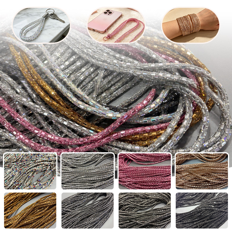 Glass Tube Rhinestone Rope Cot - Youtube Phone Accessories recension och pris