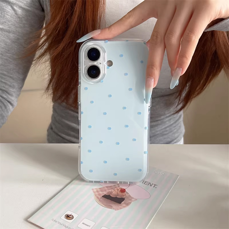 Korean Ins Girl Simple Blue Pi - Y2K Phone Accessories recension och pris