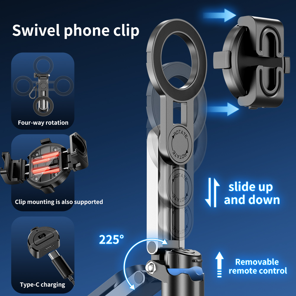 3-in-1 Selfie Stick Tripod wit - Phone Accessories Video recension och pris