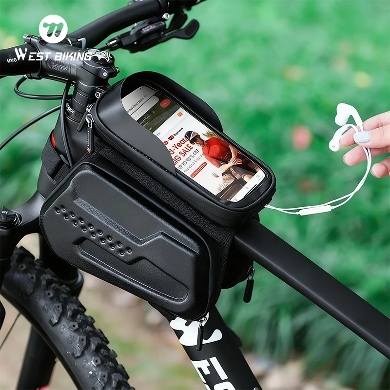 WEST BIKING Bicycle Bag Front  - Youtube Phone Accessories recension och pris