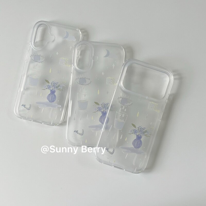 Korean Ins Blue Tear Vase Illu - Y2K Phone Accessories recension och pris