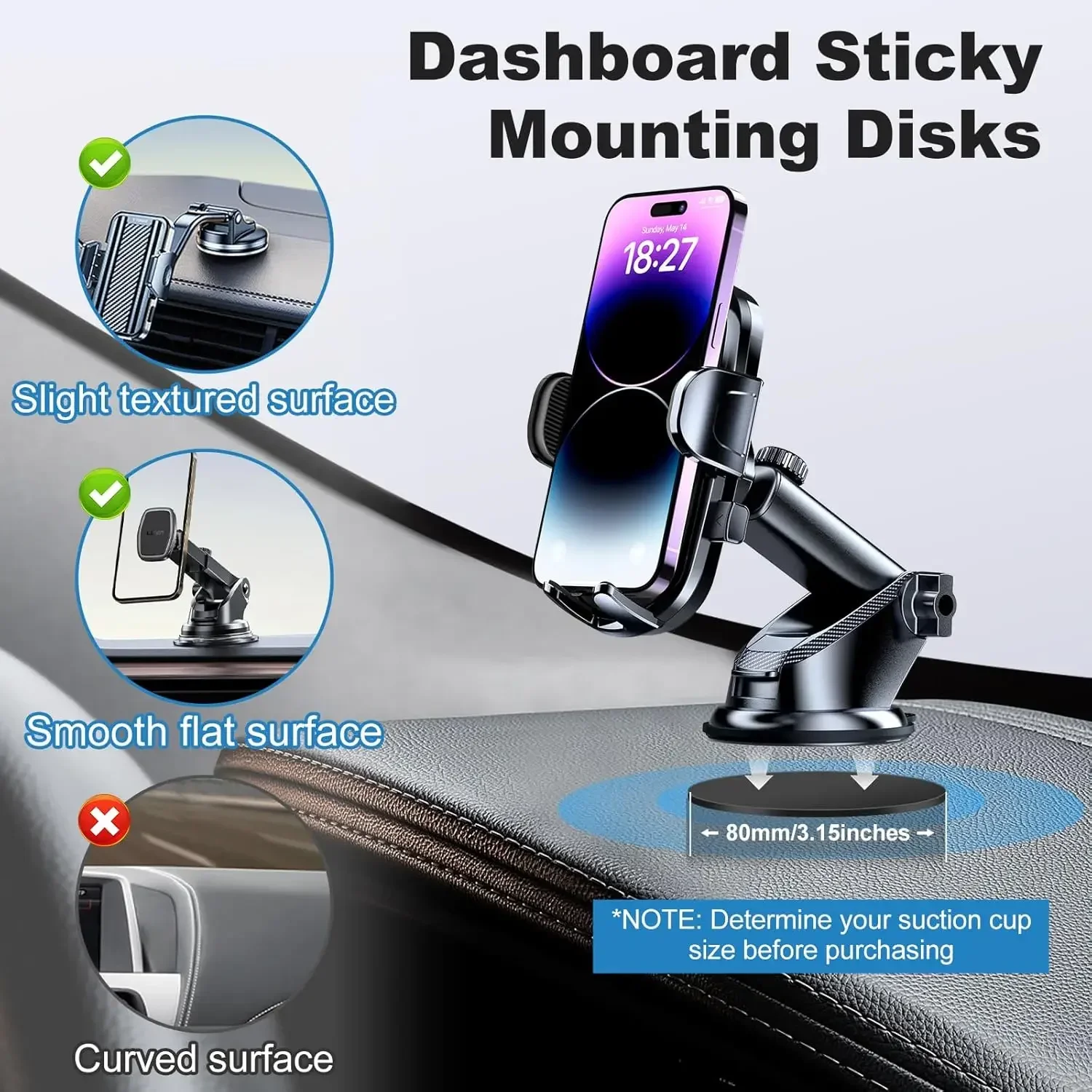 Universal Dashboard Adhesive S - Phone Accessories Japan recension och pris