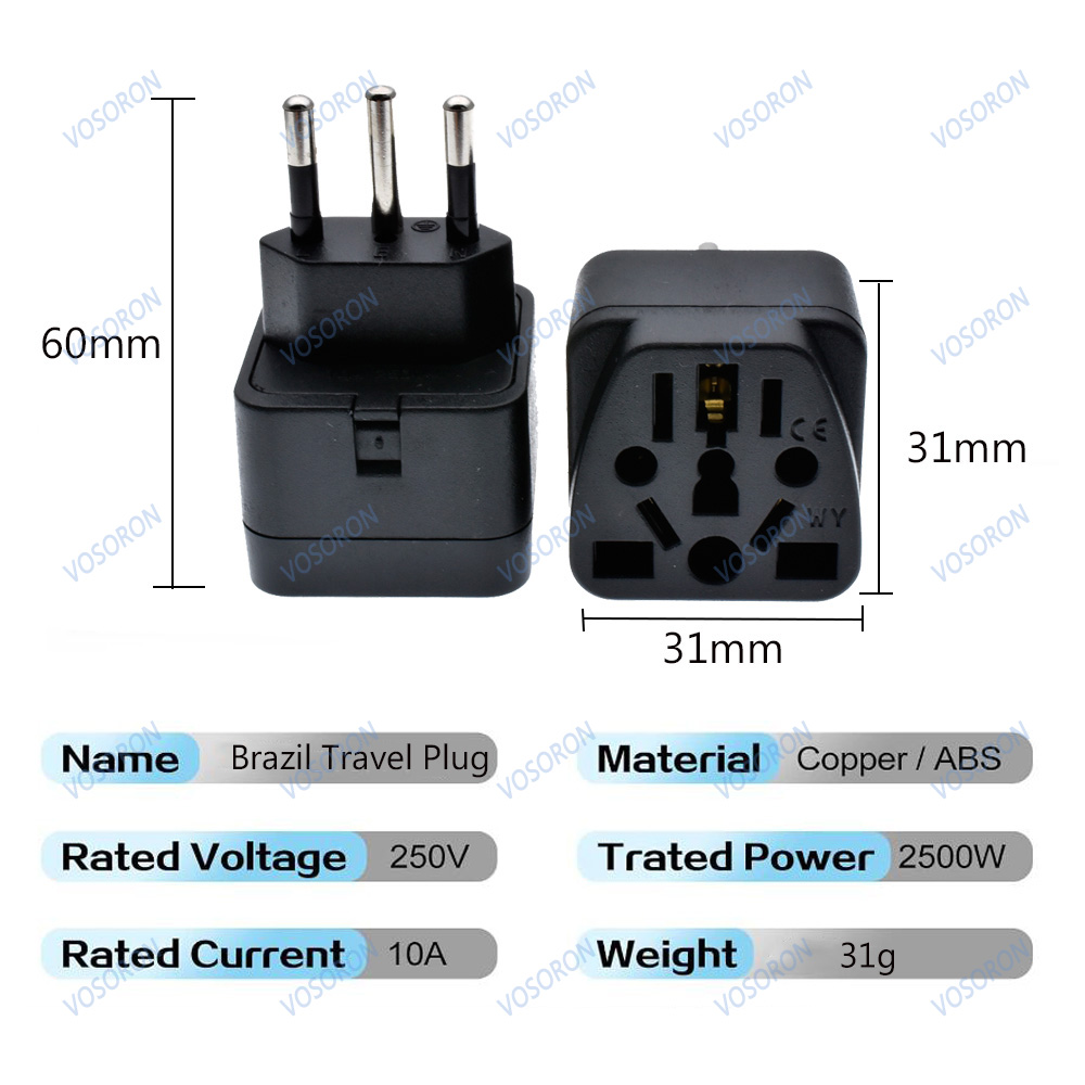 Universal Brazil Plug Adapter  - Phone Accessories Uk recension och pris