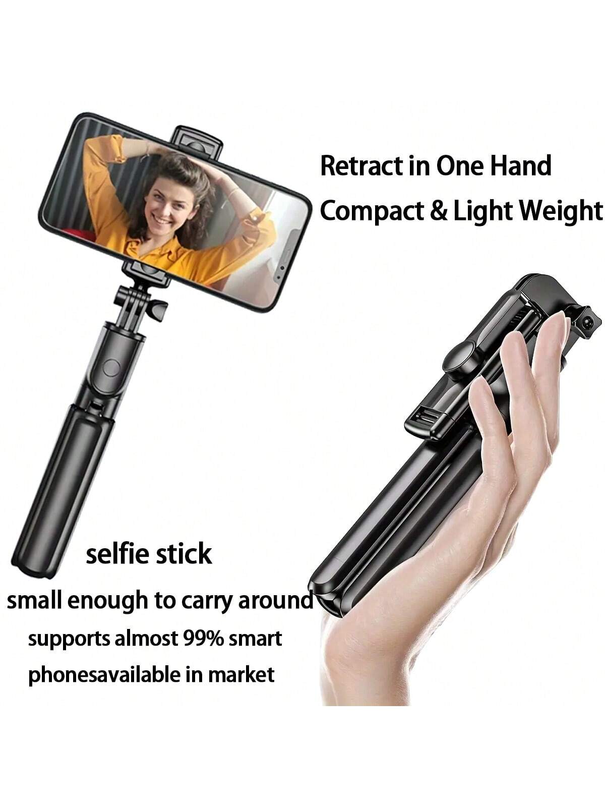 1PC Selfie Stick Wireless Self - Phone Accessories Video recension och pris