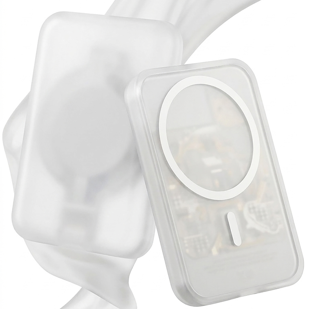 1Pcs  Transparent White TPU Ch - Phone Accessories For Boys recension och pris